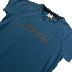 Gymshark Dark Teal Women's Logo T-Shirt Feminine Cut Size M